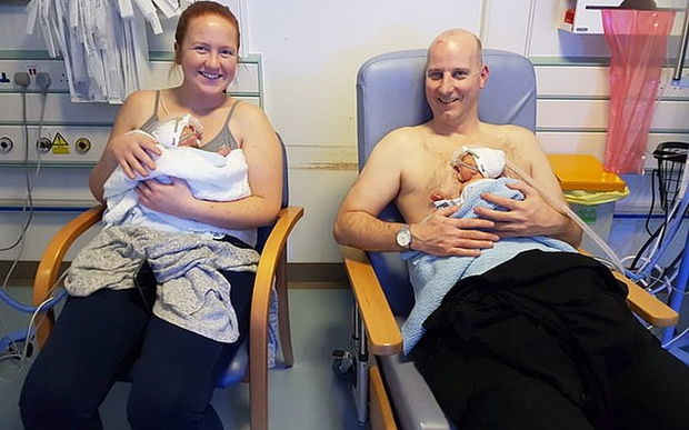 Qadın iki gecəyə iki dəfə uşaq dünyaya gətirdi - FOTO