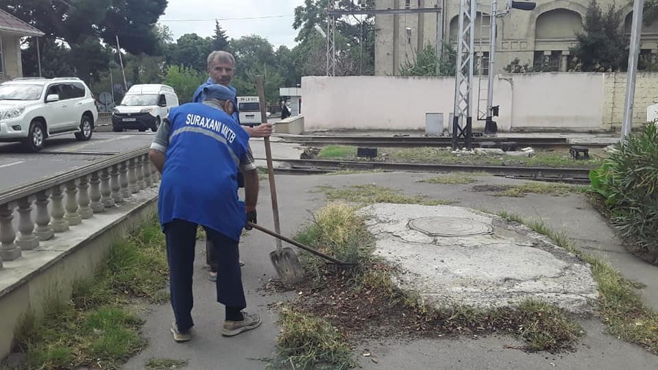 Suraxanı rayonu ərazisində sanitar-təmizlik daim nəzarətdə saxlanılır - FOTOLAR