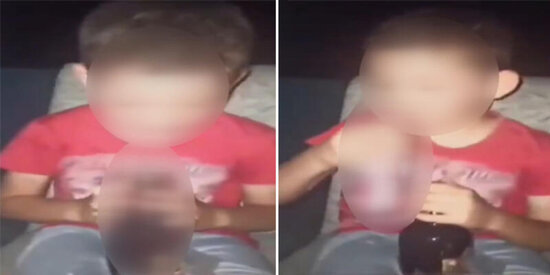 Azyaşlıya spirtli içki içirdib sosial mediada PAYLAŞDI - ViDEO