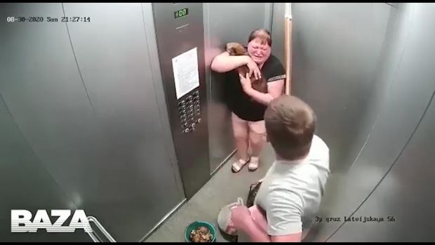 Животное отлетело от стены лифта: в России живодер жестоко избил собаку - ВИДЕО