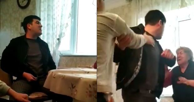 В Баку уволен сотрудник полиции, допустивший грубость в отношении родителей - ВИДЕО