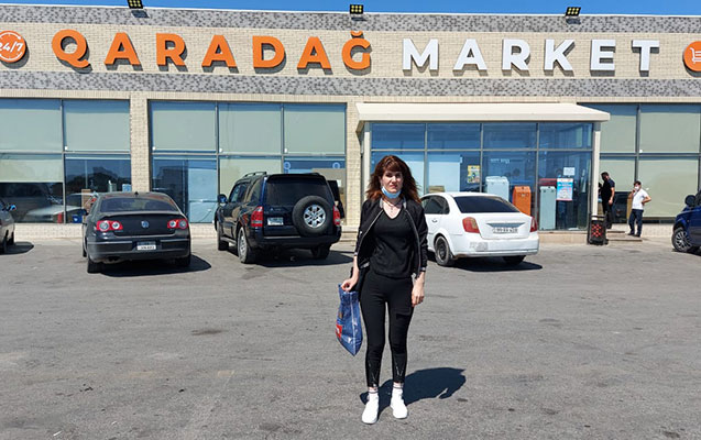 Koronavirus ola-ola marketdə satıcı işləyirmiş - FOTO