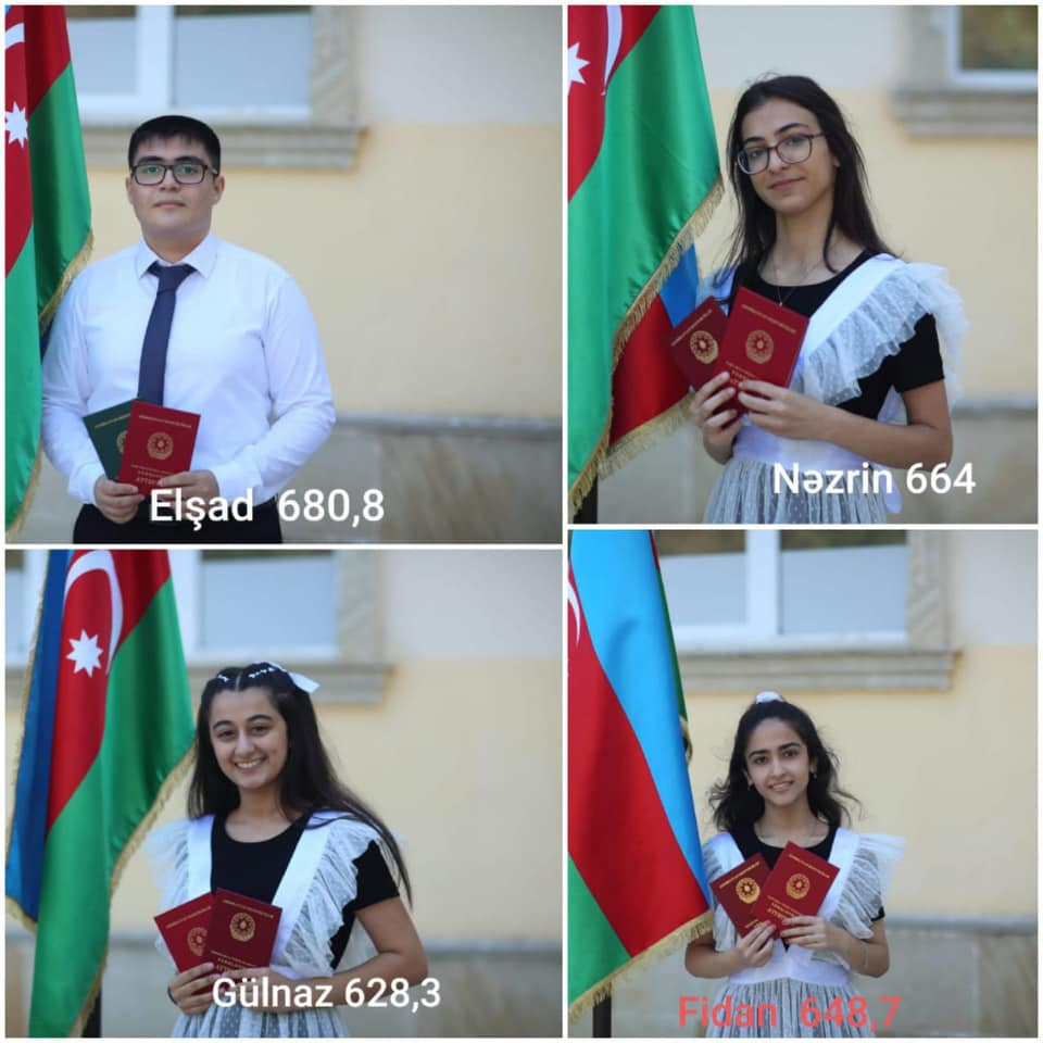 Sumqayıtda bir sinfin yeddi şagirdi 600-dən yuxarı bal yığdı - FOTO