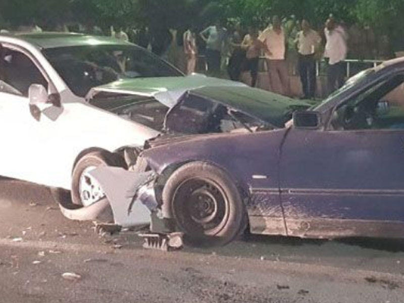 Göyçayda ağır qəza: 3 nəfər yaralanıb - FOTO