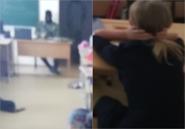“Terrorçular” məktəbə soxuldu, şagirdin halı pisləşdi - FOTO