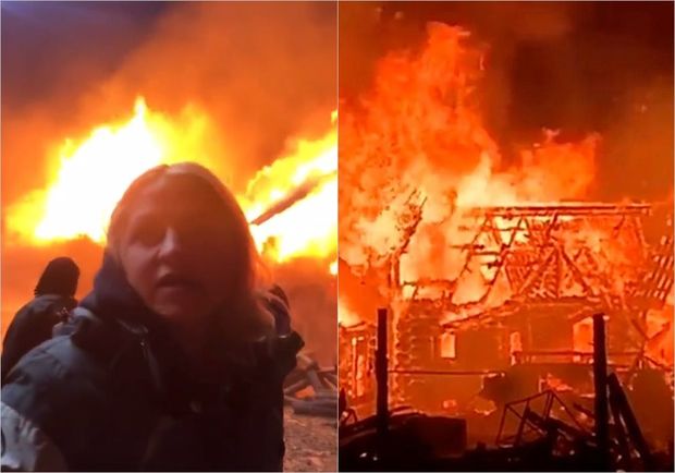 Effektiv kadr əvəzinə partlayış: Çəkiliş meydançası alovlara büründü - VİDEO