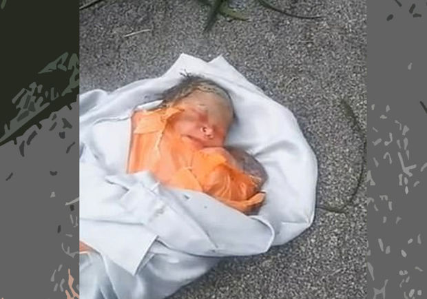 Küçənin ortasında kürəyinə paslı bıçaq saplanmış körpə tapıldı - FOTO