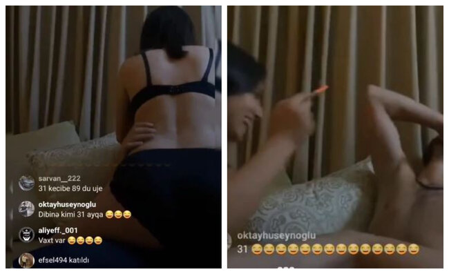 Azərbaycanda RÜSVAYÇILIQ: Qız və oğlan canlı yayımda intim münasibətdə oldular (+18 VİDEO)