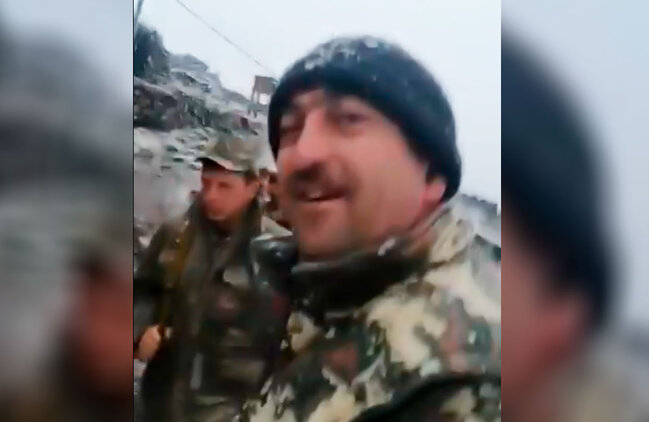 Erməni diversantın görüntülərini yayan hərbçilərimiz ordudan xaric edildilər - Araşdırma aparılır - RƏSMİ