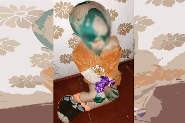 Rusiyada yaş yarımlıq uşağa işgəncə anları görənləri şoka saldı - FOTO/VİDEO