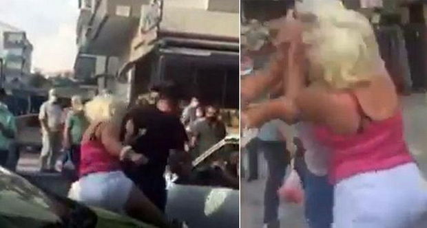 Yol verməmək üstündə qadınla kişi yumruq davasına çıxdı – VİDEO