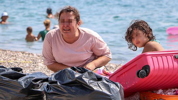 Koronaviruslu qadın dənizə gəldi, 