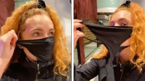 Aparıcıdan ŞOK HƏRƏKƏT: Alt paltarını maska “etdi” – VİDEO