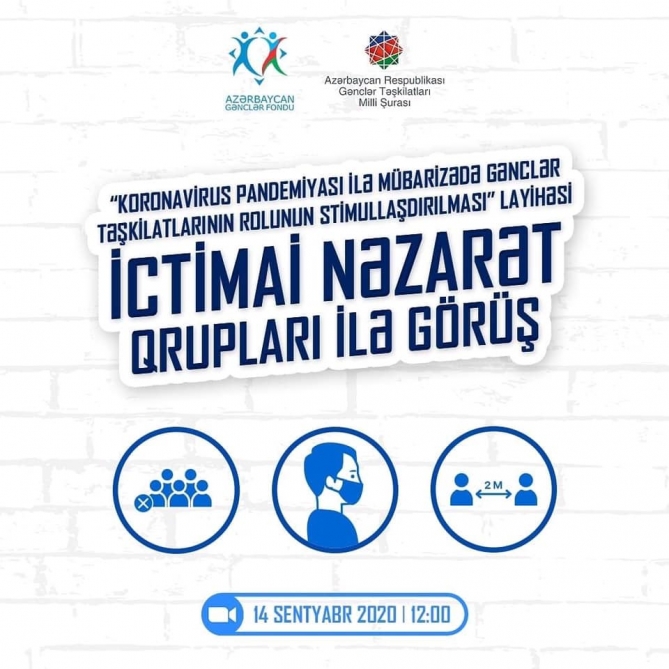 Koronavirus pandemiyası ilə mübarizədə gənclər təşkilatlarının rolu stimullaşdırılır