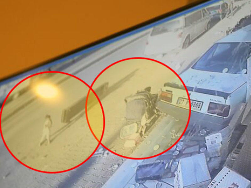 “Reno” mağazaya girdi: 2 uşaq ölümdən son anda qurtuldu