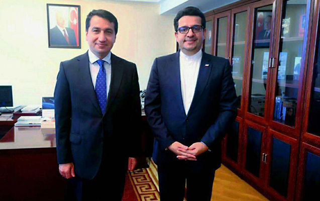 Prezidentin köməkçisi İran səfiri ilə görüşdü - Foto