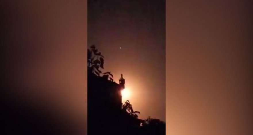 Сильный взрыв на западе Азербайджана: Сбит армянский БПЛА? - ВИДЕО