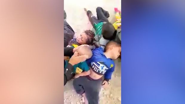 İŞİD terrorçularının ölümlə üz-üzə qoyduğu azyaşlılar və qadınlar xilas edildi - VİDEO