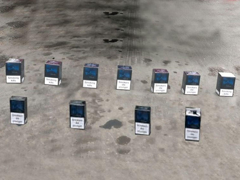 Gürcüstandan Azərbaycana külli miqdarda siqaret keçirənlər saxlanıldılar