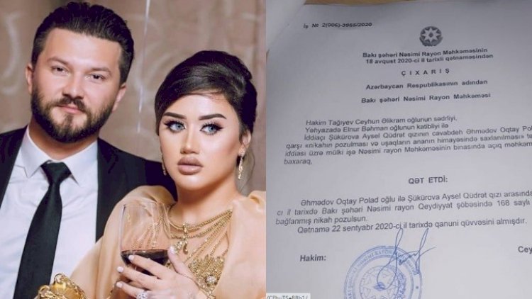 400 minlik toyla gündəmə gələn cütlük rəsmən boşandı