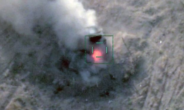 Düşmənə məxsus səkkiz “Qrad” yaylım atəşli reaktiv sistemini məhv edilib - VİDEO