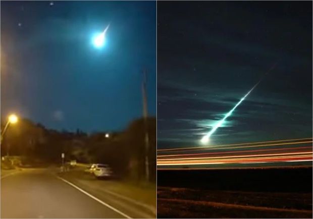 Gecə səmanı işıqlandıran meteorit görünüşü ilə heyrətləndirdi - VİDEO