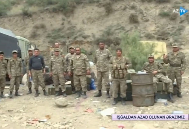 Bu gün azad edilən torpaqlardan görüntülər - VİDEO