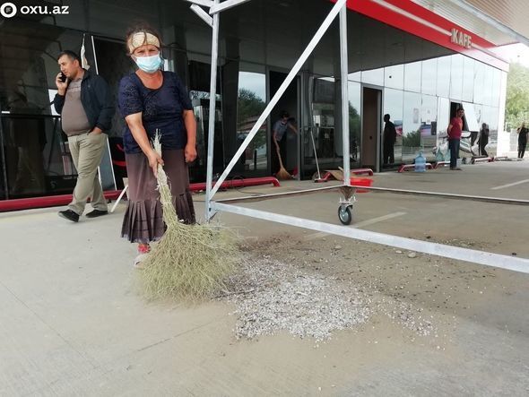 Düşmən tərəfindən atəşə məruz qalan Beyləqandan FOTOLAR - ÖZƏL