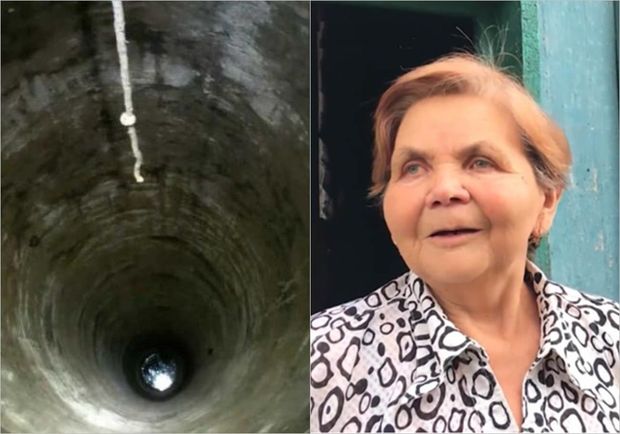 Dərin quyuda iki gün qalan təqaüdçü qadın xilas edildi - VİDEO