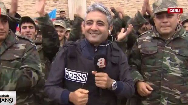 Azərbaycan əsgərləri Türkiyə telekanalının canlı yayımında: “Qarabağ bizimdir, bizim olacaq” - VİDEO