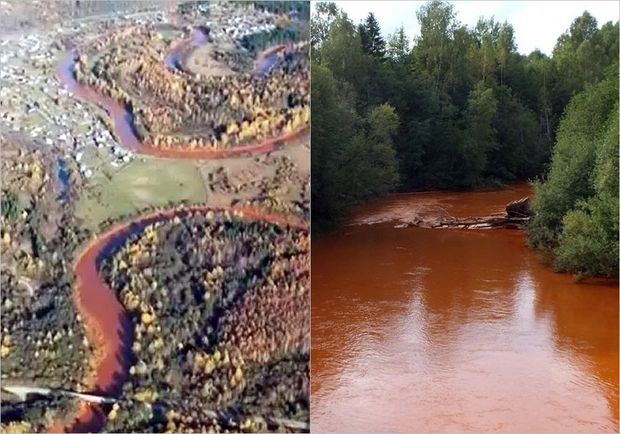 Rusiyada daha bir fəlakət: Çayda su əvəzinə sulfad turşusu axır - VİDEO