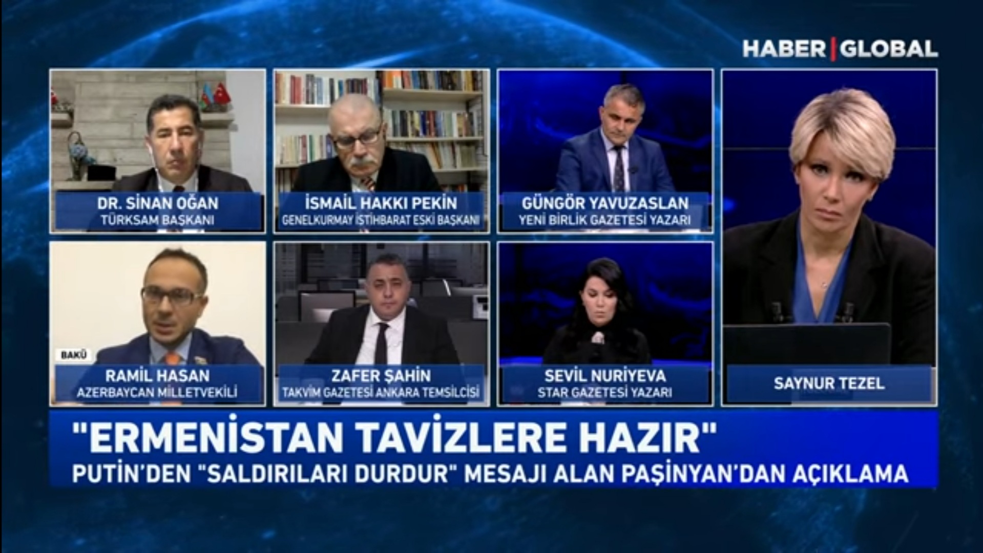 Millət vəkili Ramil Həsən 'Haber Global'ın debatında - VİDEO