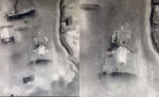 Düşmənin bütün havadan müdafiə sistemini yönəldən radiolokasiya stansiyası məhv edildi - VİDEO