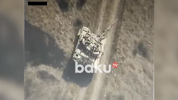 Ermənistan silahlı qüvvələrinin hərbi texnikası məhv edildi - VİDEO