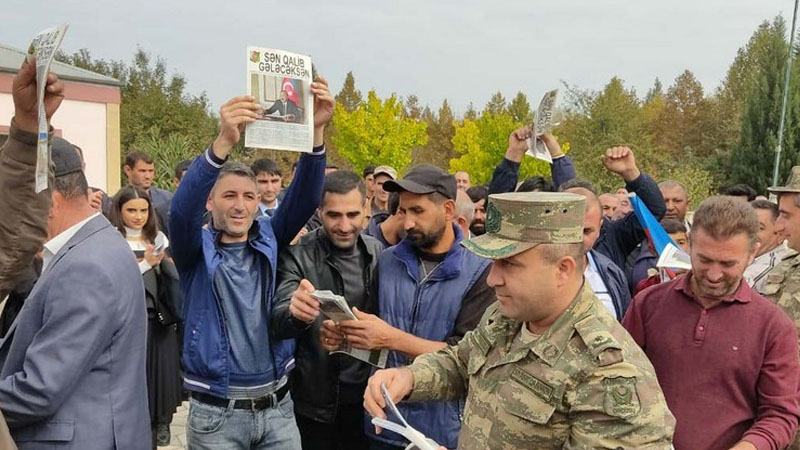 Xocavənd sakinləri Qələbə sevincini yaşayır