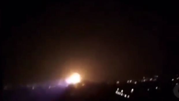 Gəncənin düşmən tərəfindən vurulma anı - VİDEO