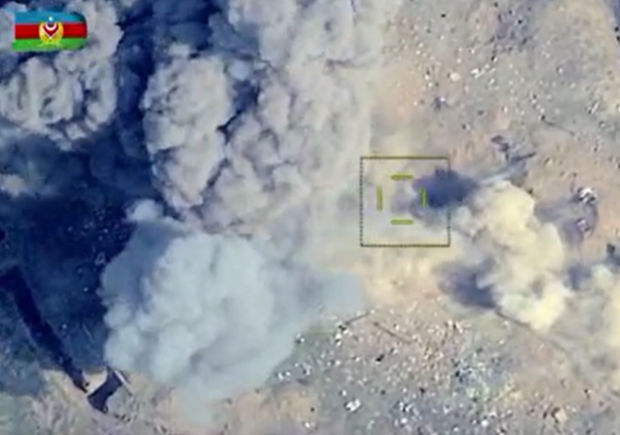 Düşmənin xeyli sayda canlı qüvvəsi və hərbi texnikası məhv edilib - VİDEO