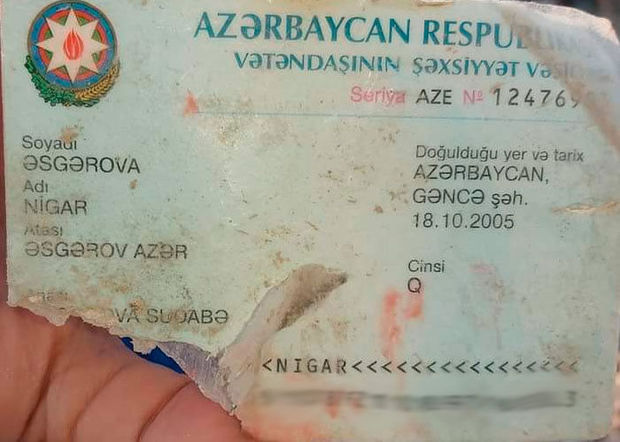 Ermənistanın Gəncəni raket atəşinə tutması nəticəsində həlak olan 15 yaşlı Nigarın sabah ad günü olacaqdı