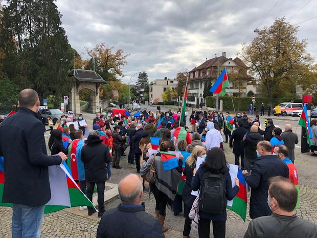 İsveçrədə Azərbaycana dəstək aksiyası keçirildi - FOTO/VİDEO