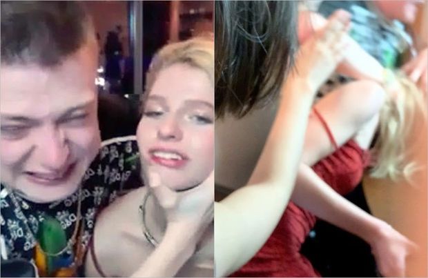 Məşhur strimmer canlı yayımda bloqçu qızı döydü - VİDEO