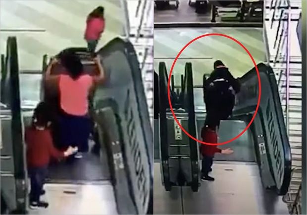 Moskvada ticarət mərkəzində iki uşaq ekskalatordan yıxıldı – ANBAAN VİDEO