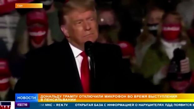 Tramp çıxılmaz vəziyyətə düşdü - VİDEO