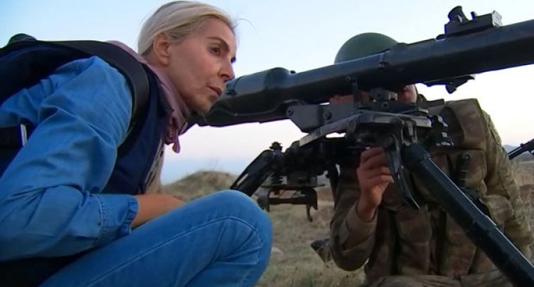 Ermənilər cəbhə xəttindən reportaj hazırlayan Fransa kanalının jurnalistini təhdid etdilər