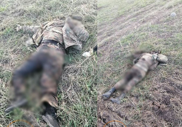 Məhv edilən erməni işğalçılarının görüntüləri yayıldı - FOTO