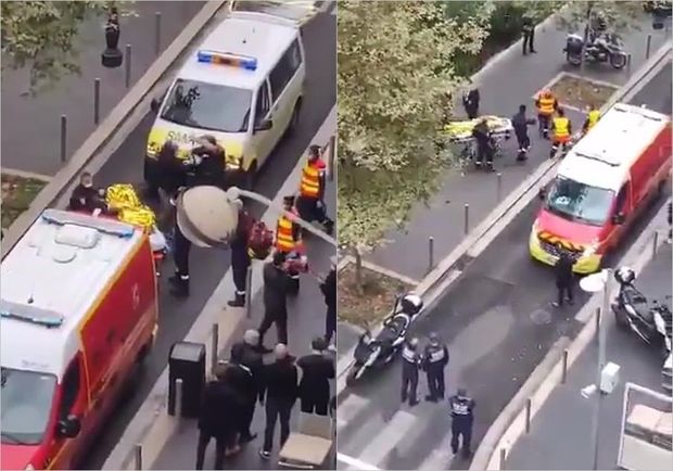 Fransada Notr-Dam kilsəsində bıçaqlı hücum: Qurbanlardan birinin başı kəsilib - FOTO/VİDEO