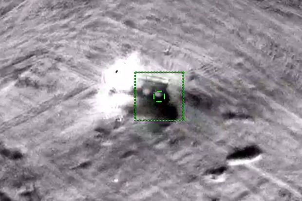 Azərbaycan ordusu Bərdəni atəşə tutan “Smerç”i məhv etdi - VİDEO