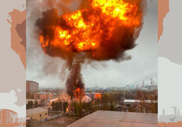 Qaz balonları anbarında partlayış olub: Yanğın davam edir – VİDEO