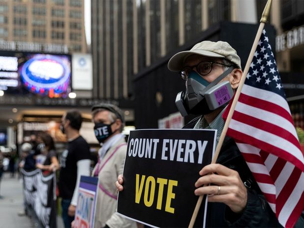 ABŞ-da prezident seçkilərindən maraqlı görüntülər - FOTO/VİDEO
