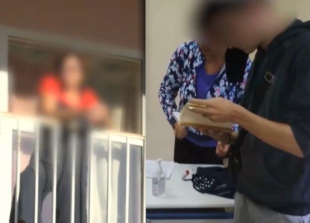 Yunanıstanda maska ​​taxmayan müəllim həbs edildi - VİDEO