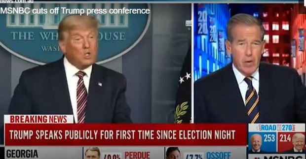 Крупные телеканалы США прервали выступление Трампа, когда он заявил о махинациях на выборах - ВИДЕО